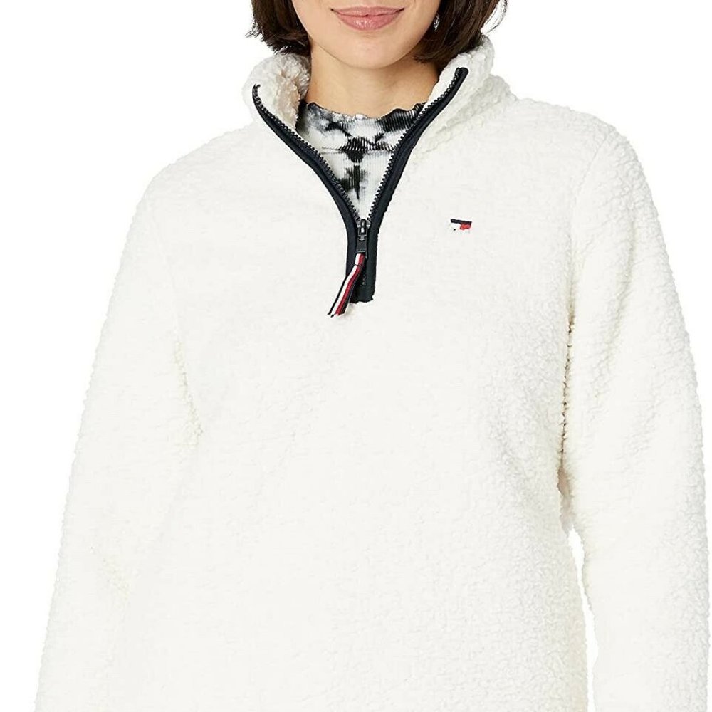 Tommy Hilfiger Women’s Sherpa Quarter Zip!